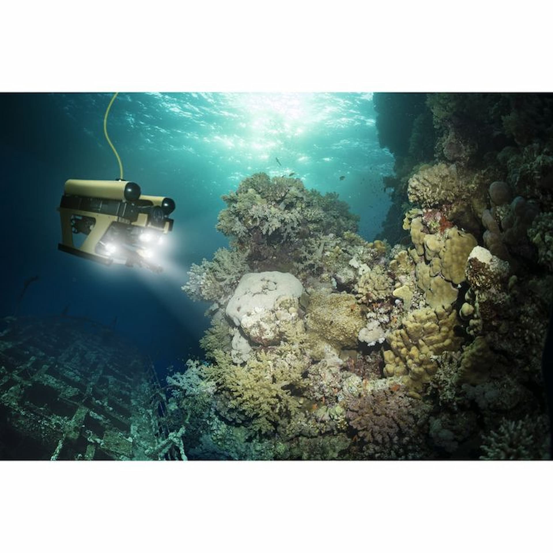Underwater ROV inspection robot for pipeline and dam inspection